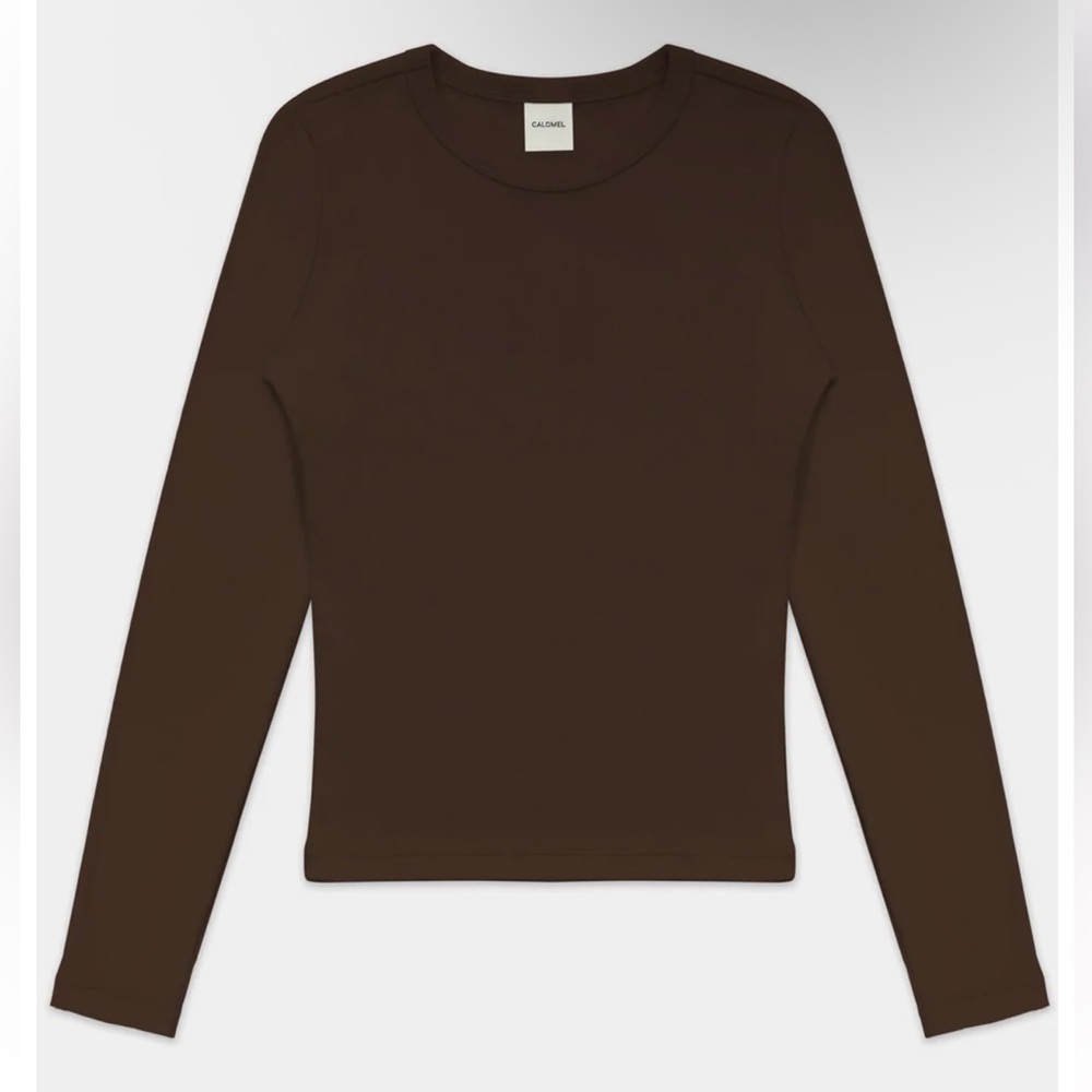 Brown Long Sleeve Top